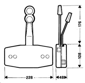 REMOTE CONTROL B49, 2-LEVER 2 REMOTE CONTROL B49, 2-LEVER - Image 2
