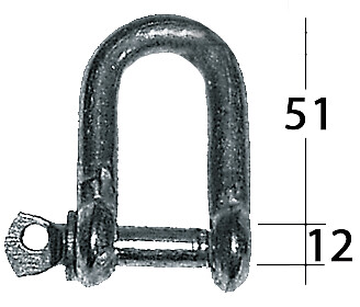 SHACKLE GALVANIZED D-MODEL 12MM 2 SHACKLE GALVANIZED D-MODEL 12MM - Image 2