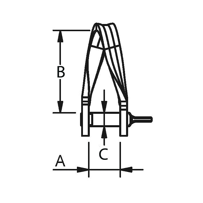 BLUE WAVE THREADED SHACKLE M5-L 22MM 2 BLUE WAVE THREADED SHACKLE M5-L 22MM - Image 2