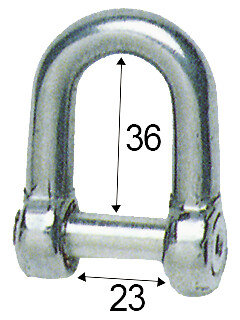 ANCHOR SHACKET 10MM, WITH HEXAGON SCREW 2 ANCHOR SHACKET 10MM, WITH HEXAGON SCREW - Image 2
