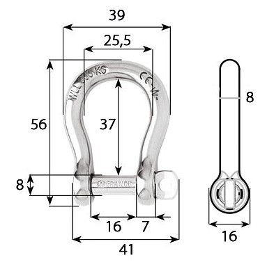 LYRA BUCKLE 8mm 3 LYRA BUCKLE 8mm - Image 3