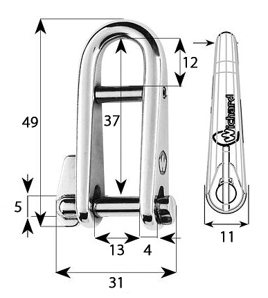 KEY SHACKING FOR LIFTER 5mm 3 KEY SHACKING FOR LIFTER 5mm - Image 3