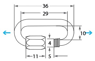QUICK LINK, STAINLESS STEEL 3.5mm 3 QUICK LINK, STAINLESS STEEL 3.5mm - Image 3