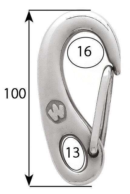 FRONT SAIL HOOK 100MM 3 FRONT SAIL HOOK 100MM - Image 3