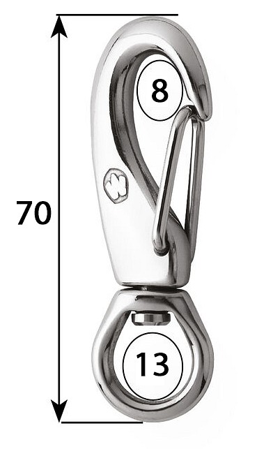 SAIL HOOK WITH CUTTER 70mm 3 SAIL HOOK WITH CUTTER 70mm - Image 3
