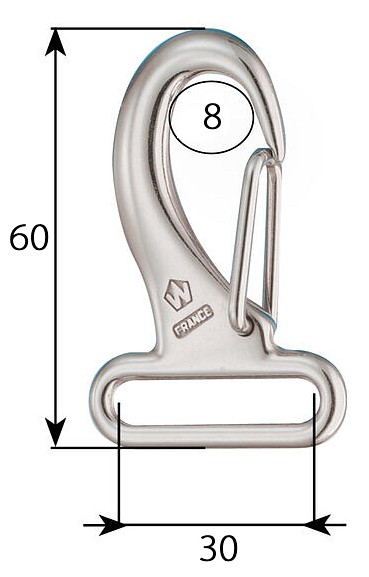 SAIL HOOK FOR CLOTH 30/60 3 SAIL HOOK FOR CLOTH 30/60 - Image 3