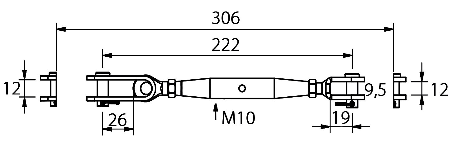 TURN SCREW M10 3 TURN SCREW M10 - Image 3