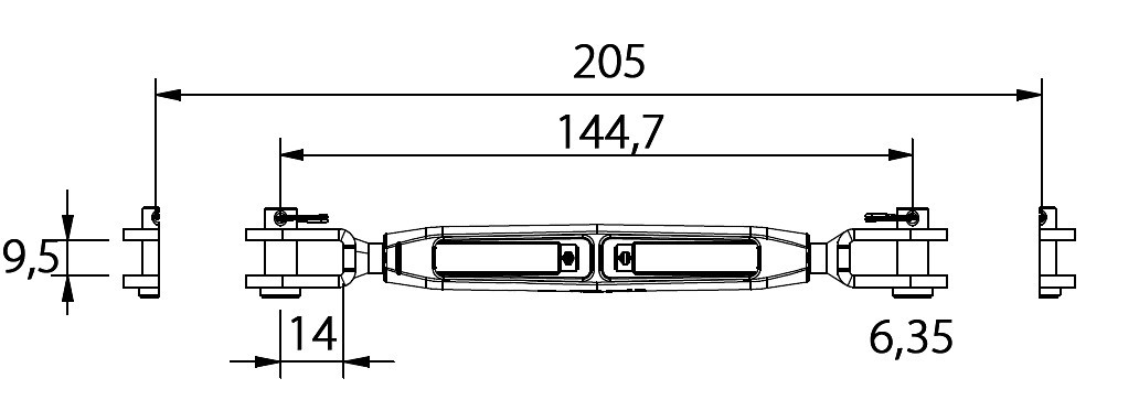 TURN SCREW 1/4'' BRONZE/STAINLESS STEEL 3 TURN SCREW 1/4'' BRONZE/STAINLESS STEEL - Image 3