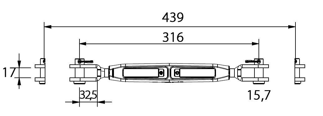 TUBE SCREW 5/8' BRONZE/STAINLESS STEEL 3 TUBE SCREW 5/8' BRONZE/STAINLESS STEEL - Image 3