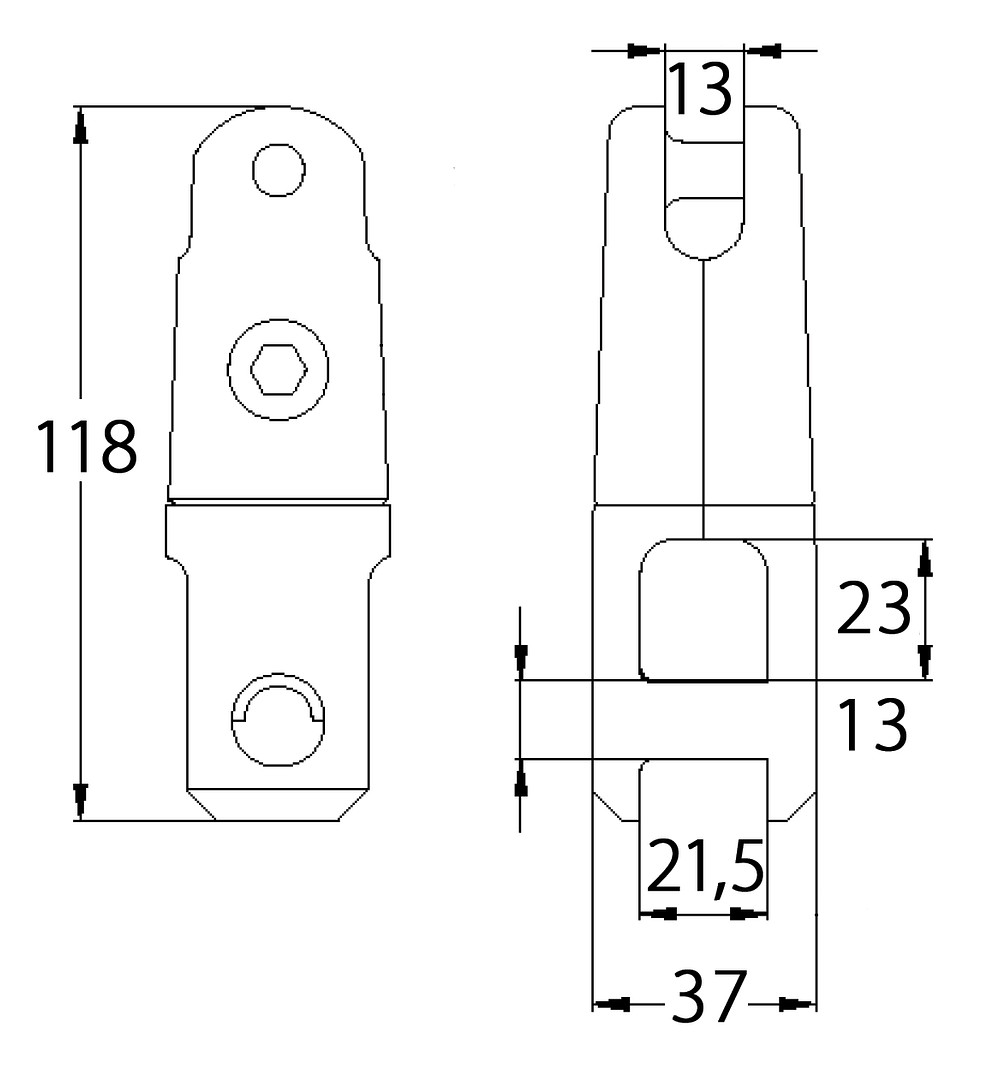 ANCHOR CONNECTOR STAINLESS STEEL 8-12mm 3 ANCHOR CONNECTOR STAINLESS STEEL 8-12mm - Image 3