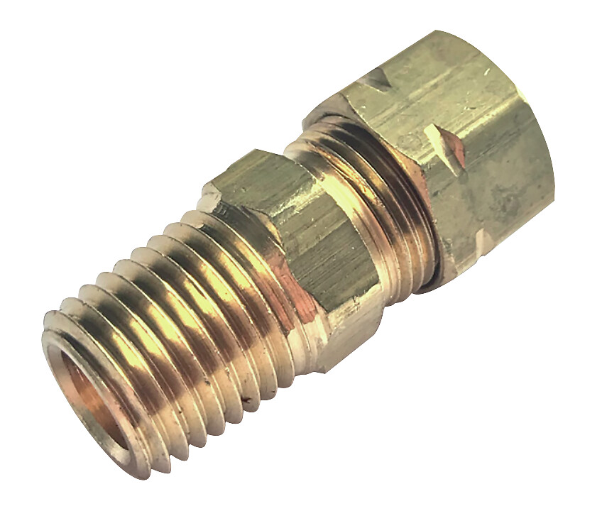 CONNECTOR FOR 3/8' PIPE, STRAIGHT 1 CONNECTOR FOR 3/8' PIPE, STRAIGHT