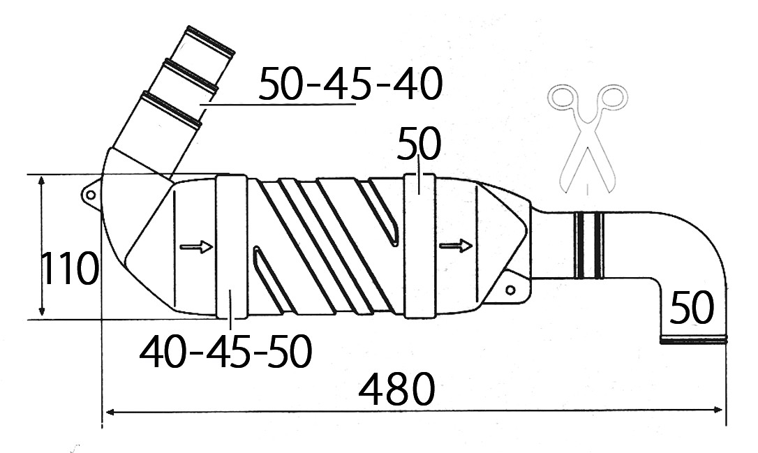 WATER LOCK, PLASTIC MA2287 3 WATER LOCK, PLASTIC MA2287 - Image 3