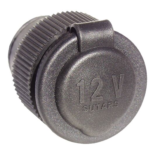 SOCKET FEMALE, BLACK 12V 1 SOCKET FEMALE, BLACK 12V