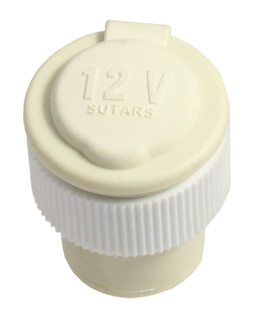 SOCKET FEMALE, WHITE 12V 1 SOCKET FEMALE, WHITE 12V