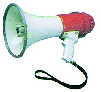 BATTERY-OPERATED HANDHELD MEGAPHONE 1 BATTERY-OPERATED HANDHELD MEGAPHONE