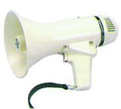 BATTERY-OPERATED HANDHELD MEGAPHONE IN ABS PLASTIC