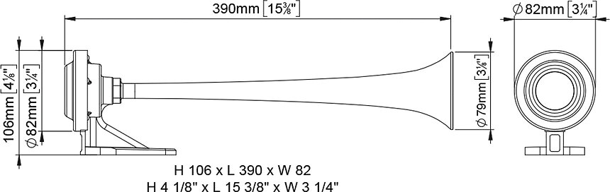 MA1-C HORN WITH COMPRESSOR 24V 3 MA1-C HORN WITH COMPRESSOR 24V - Image 3
