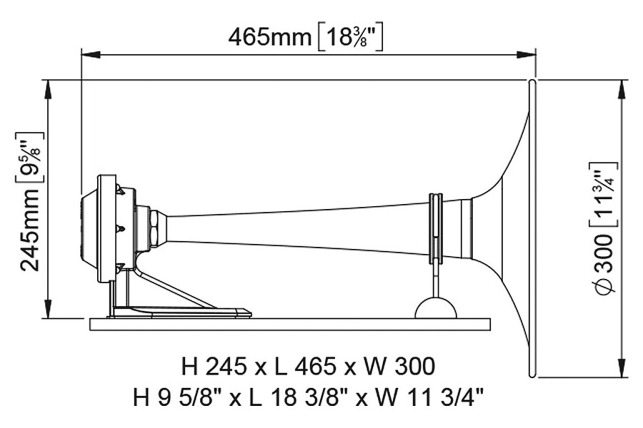 PW3 HORN 24V WITH SOLENOID VALVE 20-75M 3 PW3 HORN 24V WITH SOLENOID VALVE 20-75M - Image 3