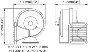 MT1-L HORN, CHROME, 24V 5 9514008071m fullhd jpg