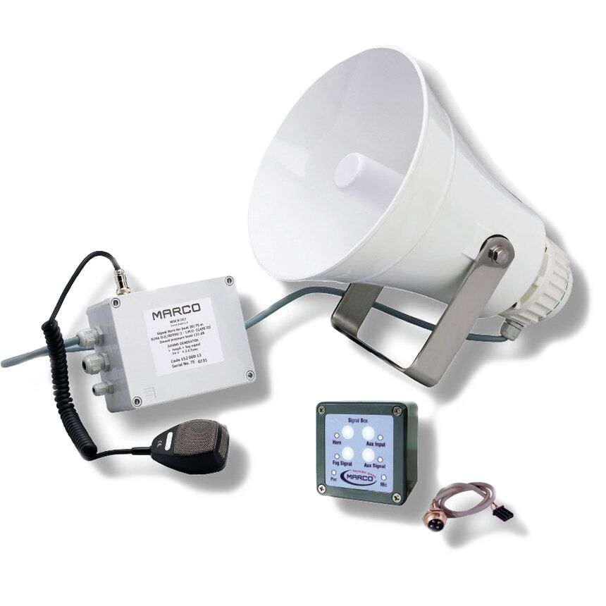 EW3-M HORN + AMPLIFIER + FOG SIGNAL, 24V 1 EW3-M HORN + AMPLIFIER + FOG SIGNAL, 24V