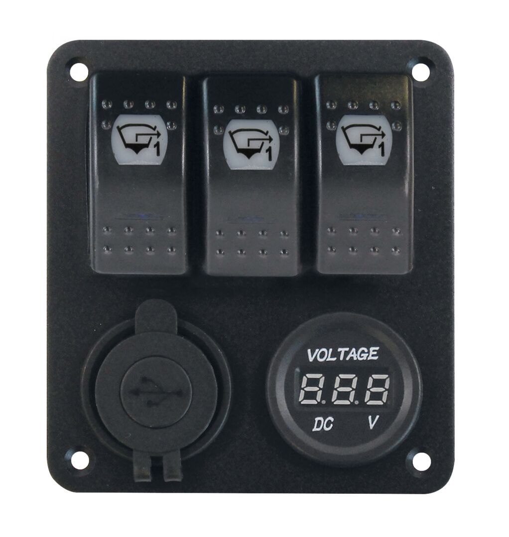 SWITCH PANEL, 3 SWITCHES 1 SWITCH PANEL, 3 SWITCHES