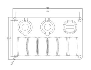 SWITCH PANEL, 3 SWITCHES 7 9514014030m fullhd