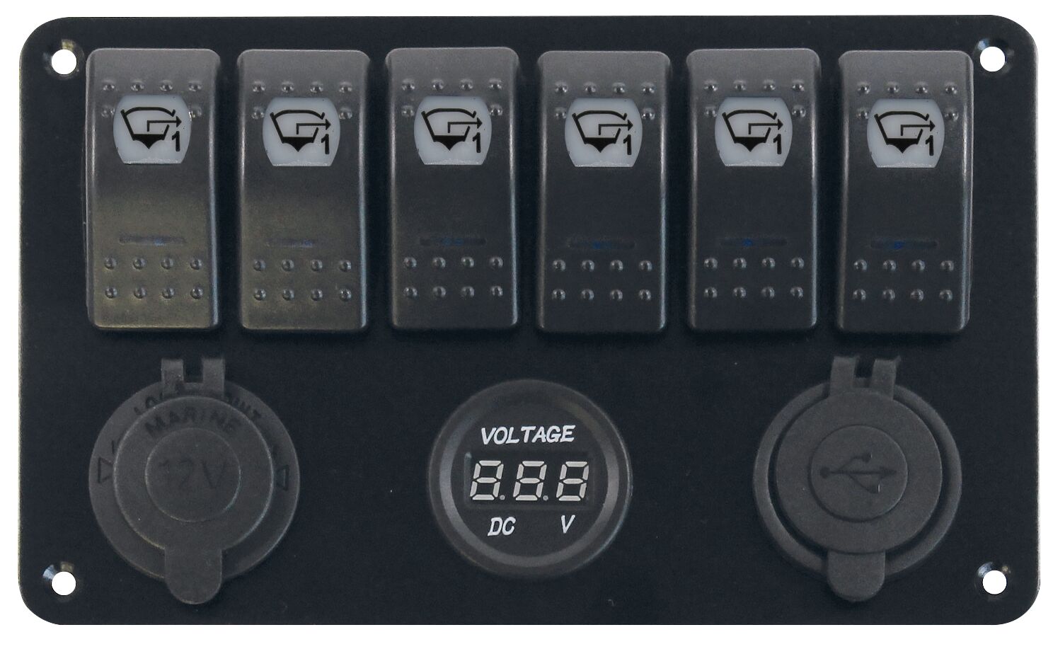 SWITCH PANEL, 6 SWITCHES 1 SWITCH PANEL, 6 SWITCHES