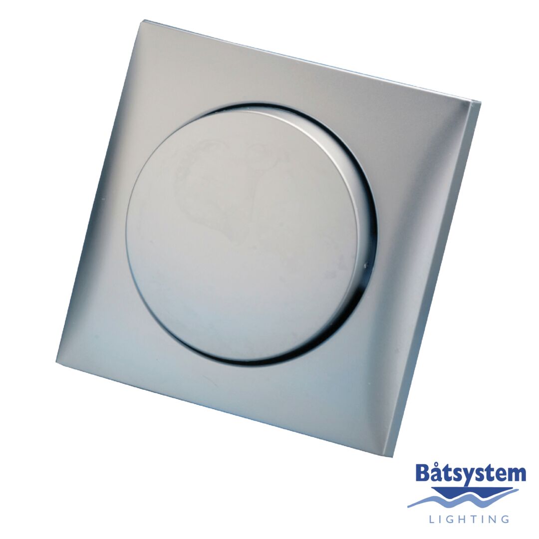 BERKER LIGHT SWITCH WITH ONE BUTTON, SILVER 1 BERKER LIGHT SWITCH WITH ONE BUTTON, SILVER