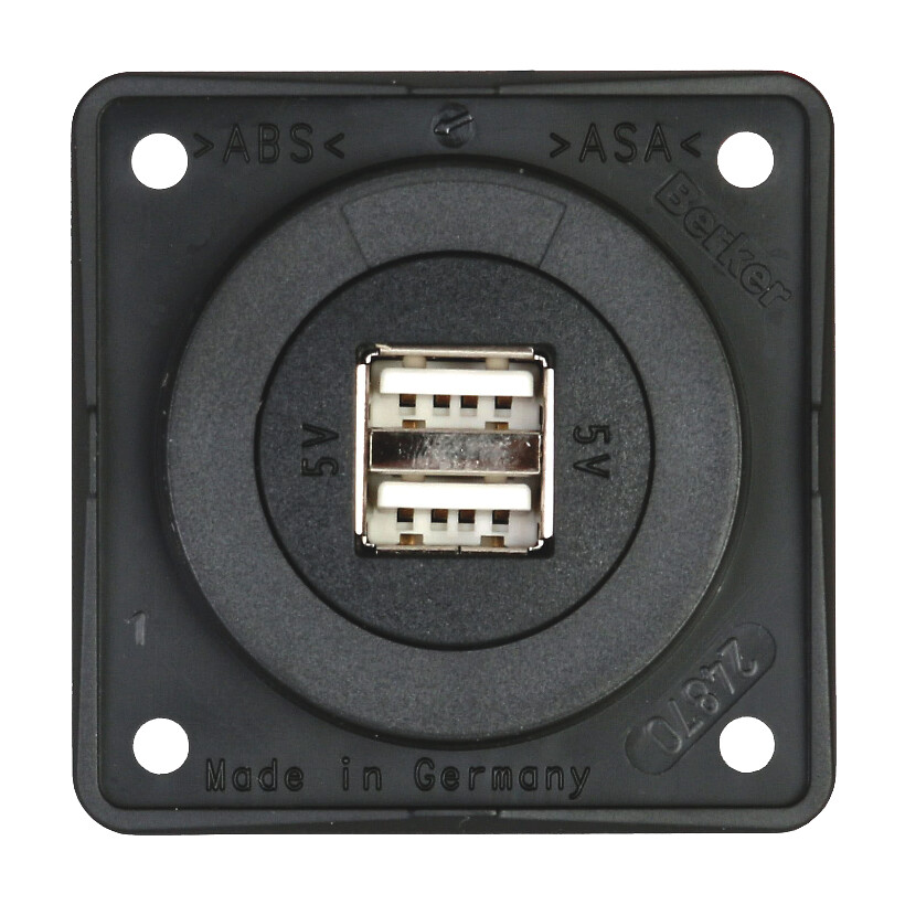 BERKER 2 USB SOCKET ANTHRACITE 1 BERKER 2 USB SOCKET ANTHRACITE