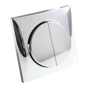BERKER DOUBLE SWITCH, CHROME