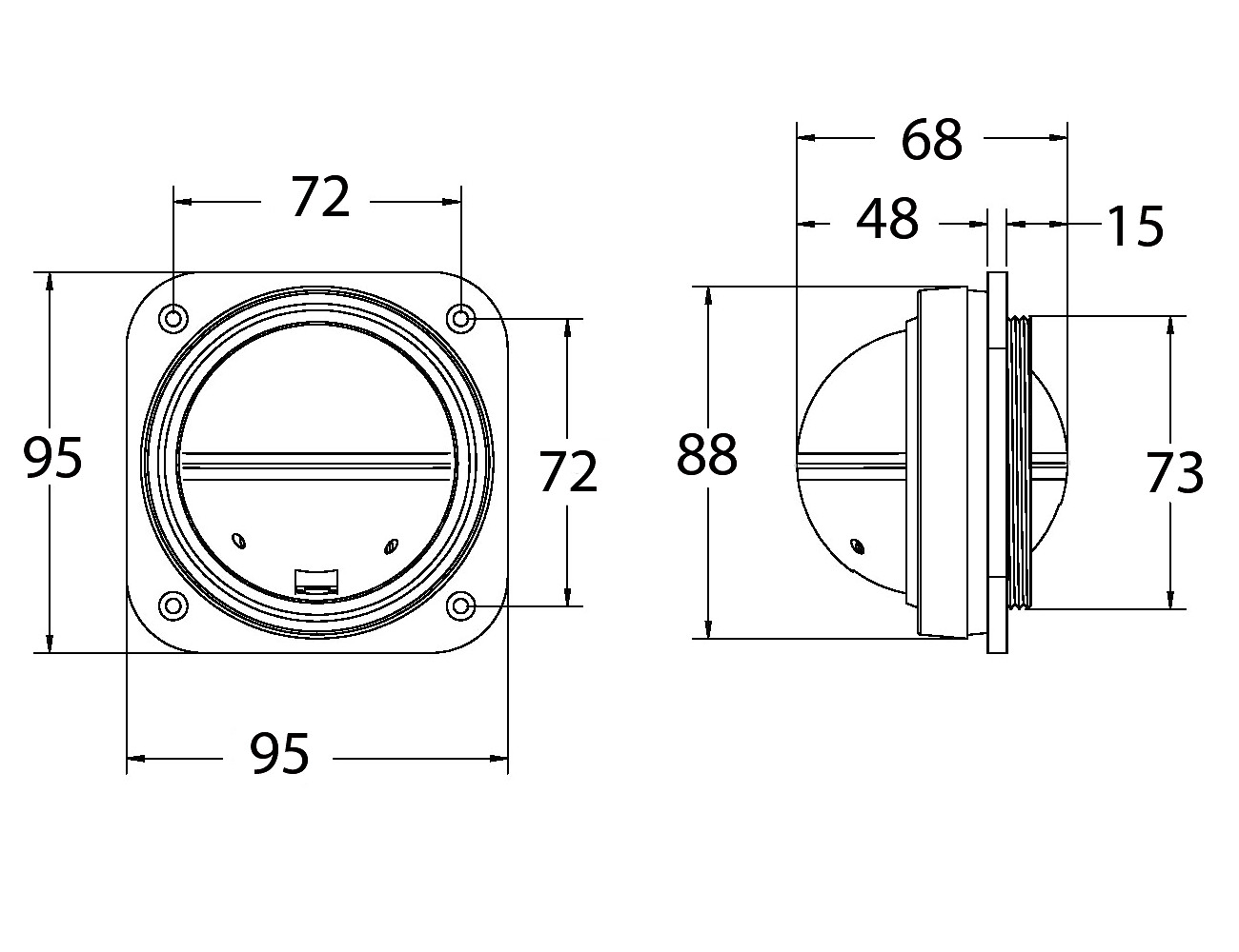 COMPASS KAYAKER BULKHEAD MOUNT 2 COMPASS KAYAKER BULKHEAD MOUNT - Image 2