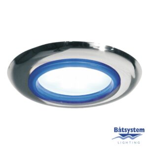 LIGHT LOTS CHROME+BLUE RING