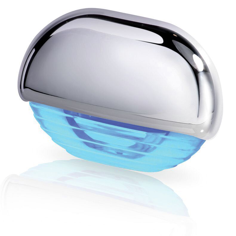 HELLA STEP LIGHT, CHROME SHELL, BLUE LED 1 HELLA STEP LIGHT, CHROME SHELL, BLUE LED