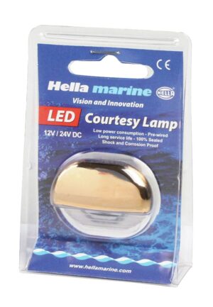HELLA STEP LIGHT, POLISHED STAINLESS STEEL DOME, BLUE LED 9 9514024347b fullhd