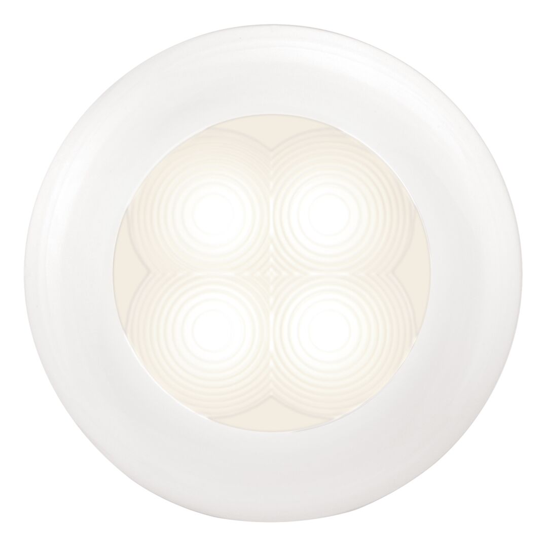WHITE LED LIGHT, WHITE PLASTIC FRAME 1 WHITE LED LIGHT, WHITE PLASTIC FRAME