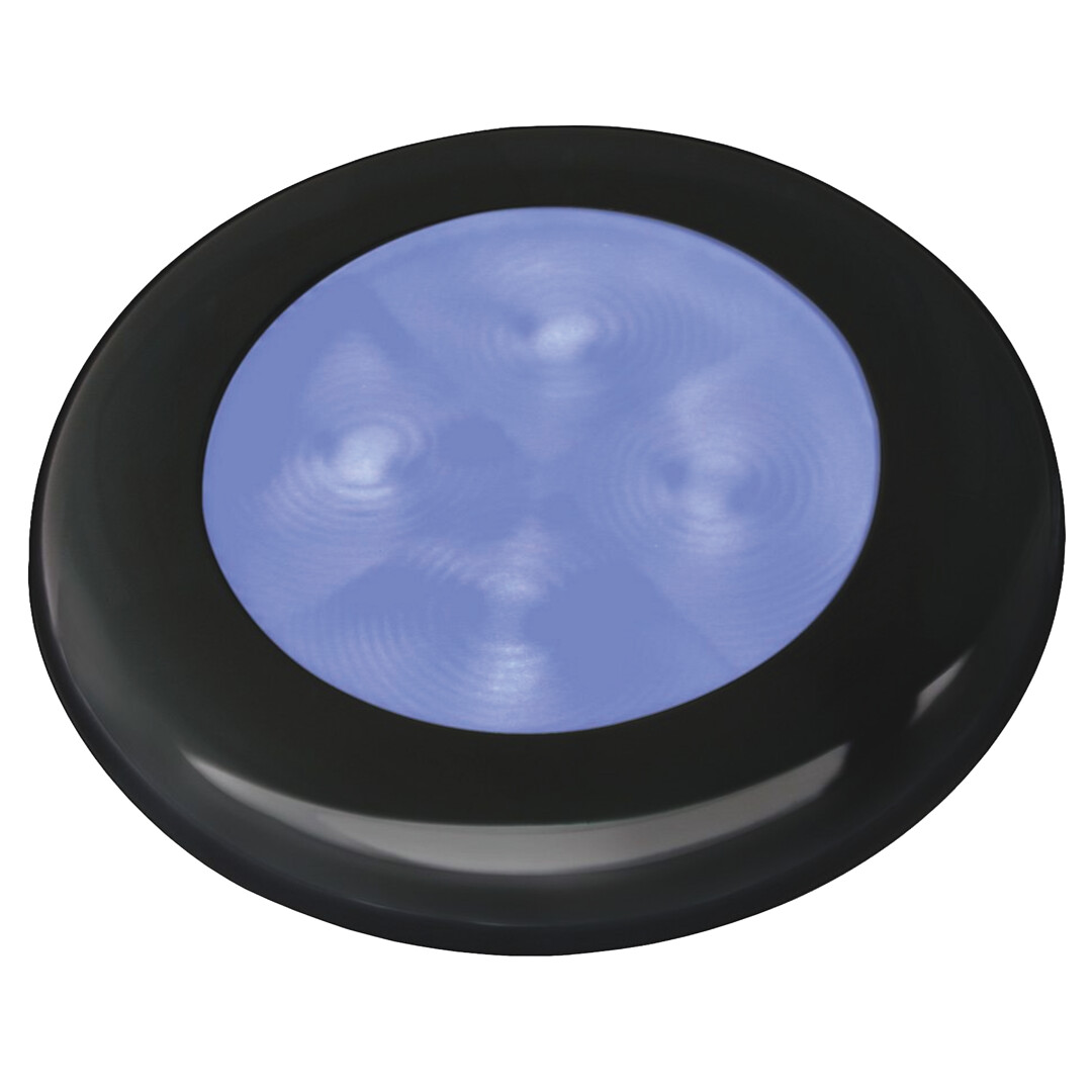 BLUE LED LIGHT, BLACK PLASTIC FRAME 1 BLUE LED LIGHT, BLACK PLASTIC FRAME