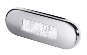 HELLA LED STEP LIGHT, CHROME SHELL, POLISHED