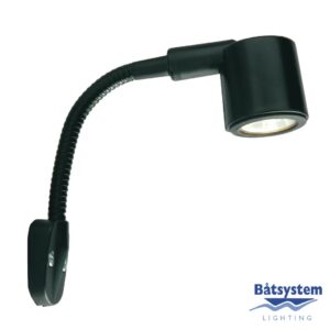 MAP LIGHT KURS LED, BLACK 130MM