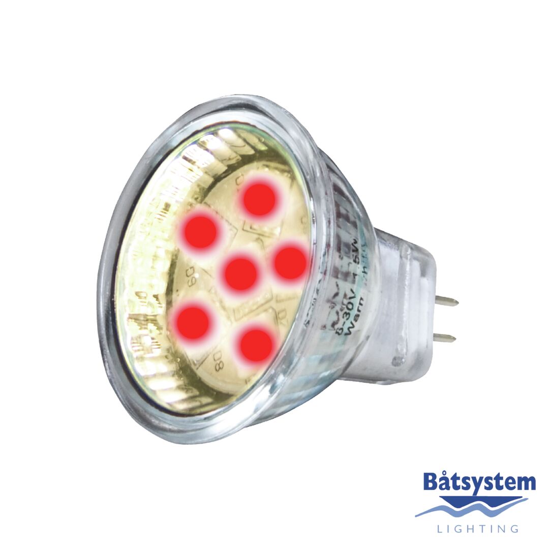 LED MR11 RED COVER SMD 8-30V 1 LED MR11 RED COVER SMD 8-30V