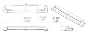 RAZOR LED COVER LIGHT, WHITE DIFFUSED LIGHT 5 9514030580m fullhd