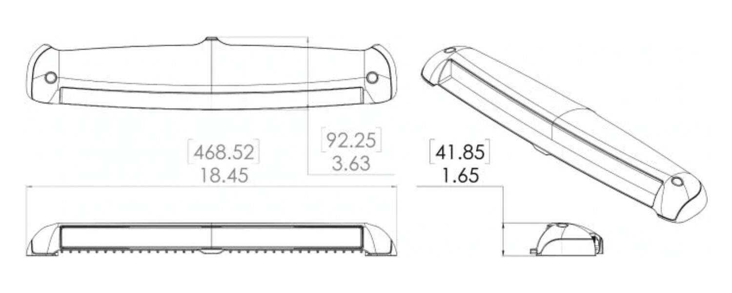 RAZOR LED COVER LIGHT, WHITE DIFFUSED LIGHT 3 RAZOR LED COVER LIGHT, WHITE DIFFUSED LIGHT - Image 3