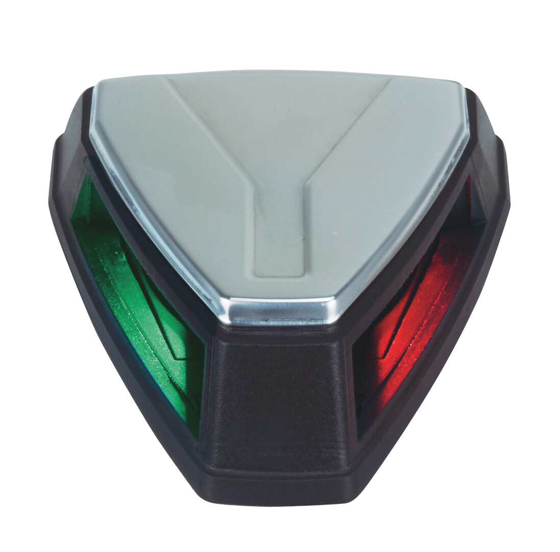 LED BI-COLOR TRAFFIC LIGHT BLACK/STAINLESS STEEL, FLAT 1 LED BI-COLOR TRAFFIC LIGHT BLACK/STAINLESS STEEL, FLAT