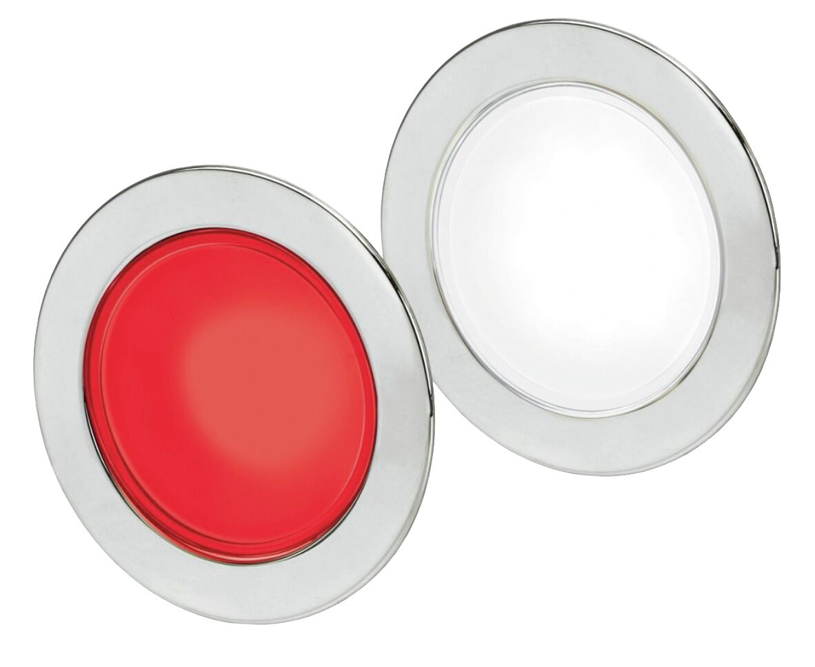 EUROLED 95, WHITE/RED, STAINLESS STEEL COVER 1 EUROLED 95, WHITE/RED, STAINLESS STEEL COVER