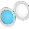 EUROLED 95, WHITE/BLUE, STAINLESS STEEL COVER