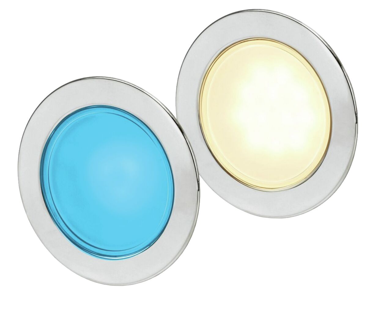 EUROLED 95, WARM WHITE/BLUE, STAINLESS STEEL COVER 1 EUROLED 95, WARM WHITE/BLUE, STAINLESS STEEL COVER