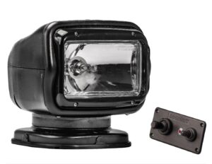 GOLIGHT GT HALOGEN SPOTLIGHT, BLACK, FIXED MOUNTING/FIXED REMOTE CONTROL