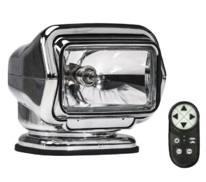 GOLIGHT STRYKER ST HALOGEN, CHROME, FIXED MOUNT/WIRELESS REMOTE CONTROL