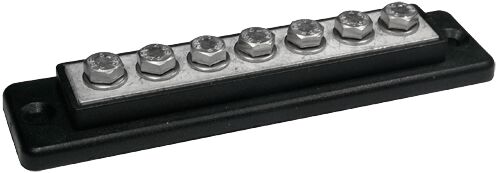 CONNECTION RAIL 7x6MM2, BLACK 1 CONNECTION RAIL 7x6MM2, BLACK