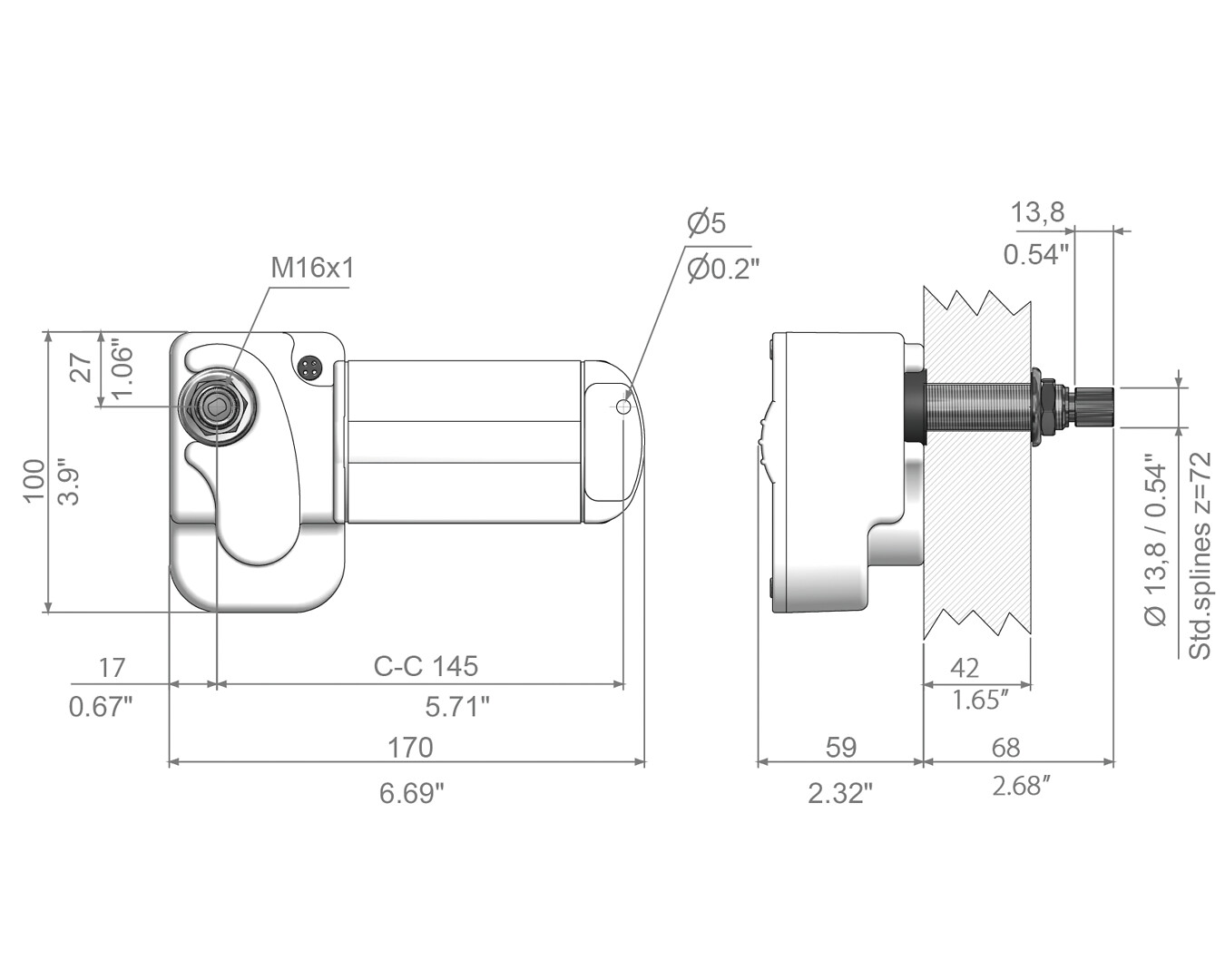 W12 WIPER MOTOR 24V/68MM 3 W12 WIPER MOTOR 24V/68MM - Image 3