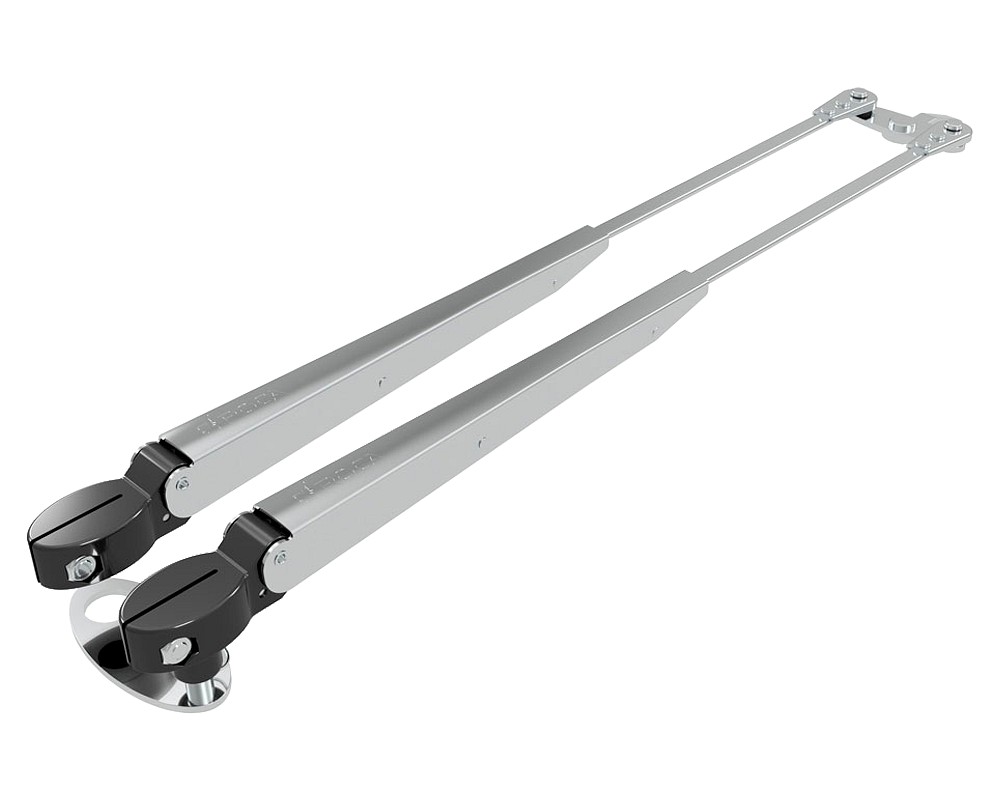 DOUBLE WIPER ARM 324-460MM, ELECTROPOLISHED 1 DOUBLE WIPER ARM 324-460MM, ELECTROPOLISHED